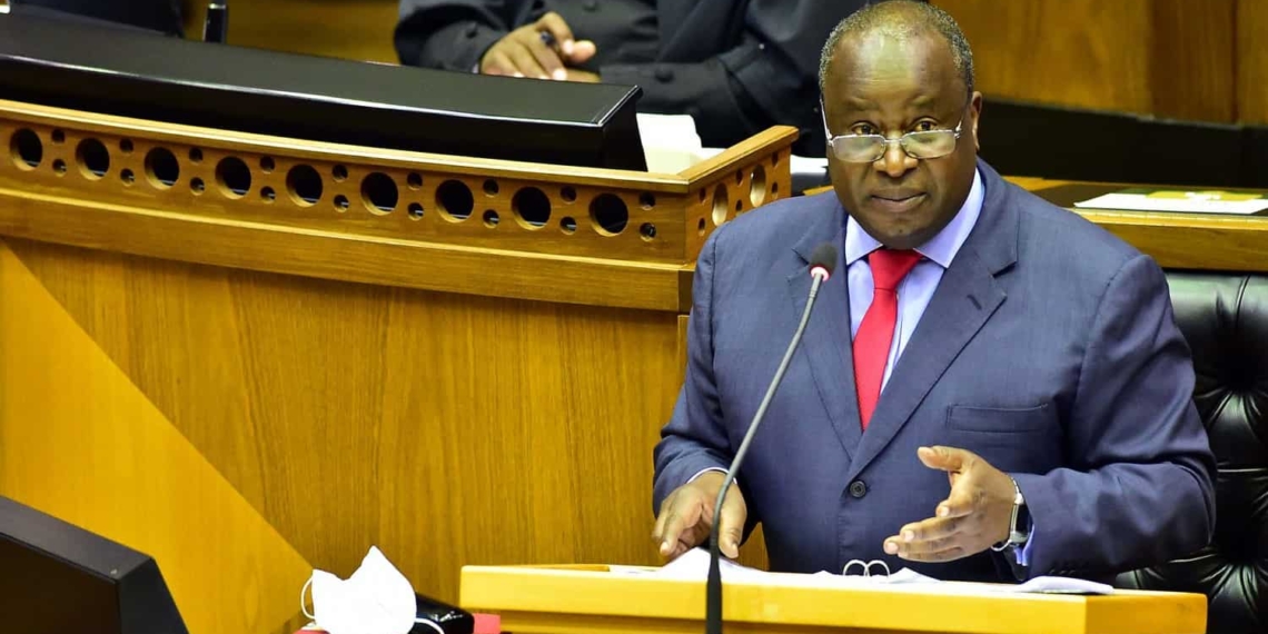 Finance minister Tito Mboweni delivers his 2021 budget speech in Parliament. Picture: GCIS/Flickr