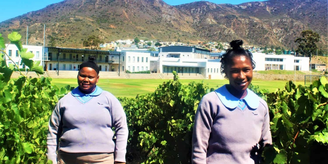 Learners and teachers of Jakes Gerwel Technical School in Bonnievale in the Western Cape are ready to take on the 2021 academic year. Photo: Duncan Masiwa/Food For Mzansi