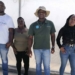 Young farmers operating under the Thlapi Zizi banner will be given access to a new state-owned farm following Ivan Cloete's victory on Colenso farm. From the left are Roger Paulus, Bakang Monegi, Pholoso Malatji and Naomi Malatji. Photo: Food For Mzansi