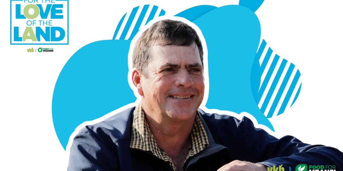 Mentor farmer Wessel Bibbey is featured in 'For the love of the land', a TV show for farmers on People’s Weather on DStv and Openview.