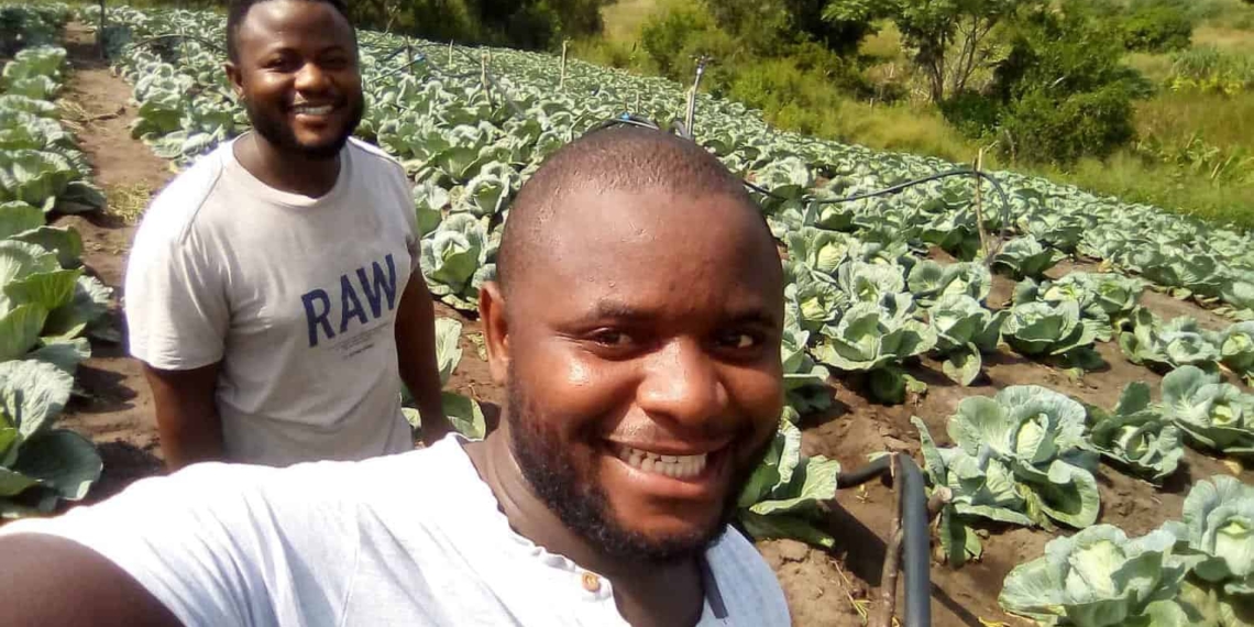 Using governments unemployment insurance fund (UIF) Absalom (30) and Sakhile (26) started Mabote Farming, a vegetable and poultry business in KwaZulu-Natal. Photo: Supplied/ Food For Mzansi