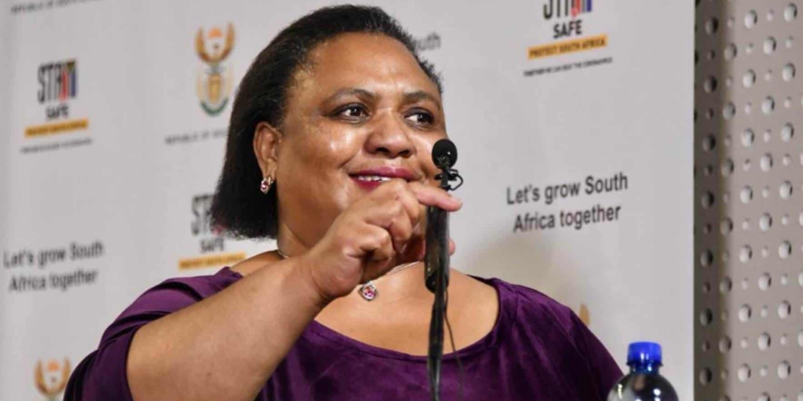 The minister of agriculture, land reform and rural development, Thoko Didiza, announces the new the Land Court Bill earlier today. Photo: GCIS/Flickr