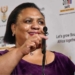 The minister of agriculture, land reform and rural development, Thoko Didiza, announces the new the Land Court Bill earlier today. Photo: GCIS/Flickr