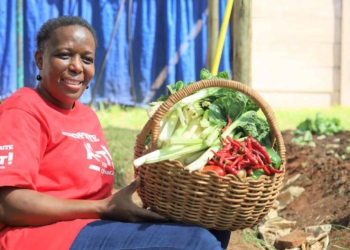 Nelly Komape desire to be an example to her community and help feed those in need resulted in the birth of a sizeable backyard garden feeding members of her community. Photo: Shoprite/Supplied