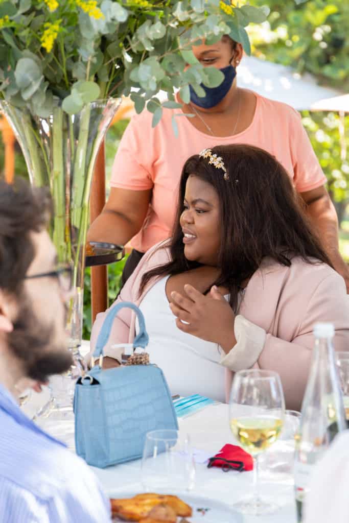 Food For Mzansi journalist Noluthando Ngcakani pictured at the Sinelizwi awards lunch. Photo: Food For Mzansi