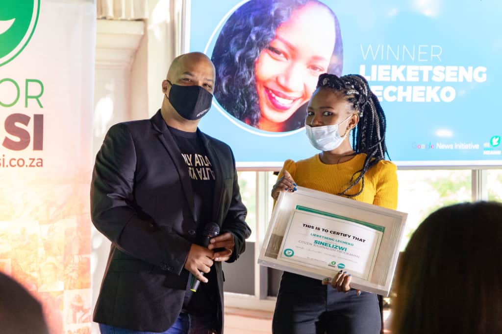 Lieketseng Lecheko was announced as the Free State’s top Sinelizwi perform for 2020. Photo: Food For Mzansi