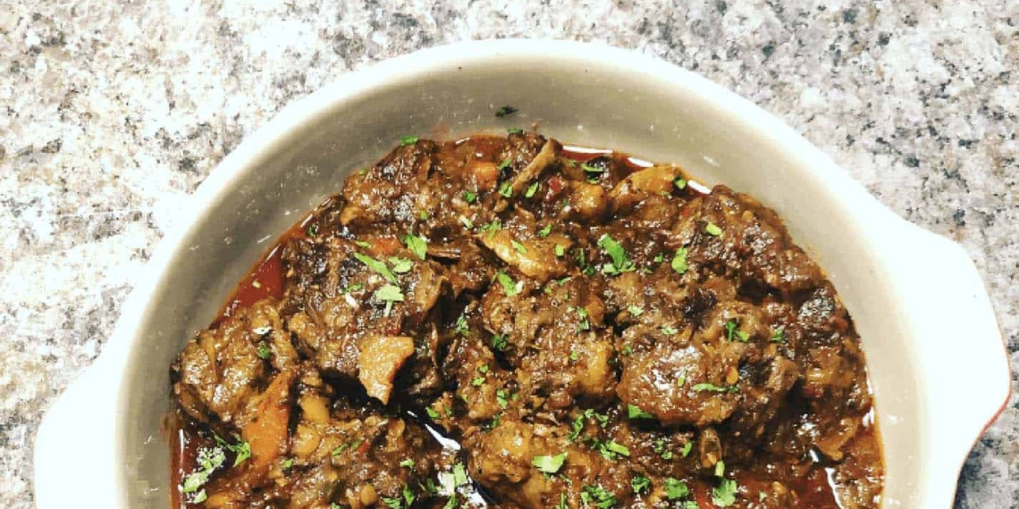 Oxtail is always a sure hit to keep the winter blues at bay. Chef Innocent Makgwale shares his recipe for oxtail. Photo: Supplied/ Food For Mzansi