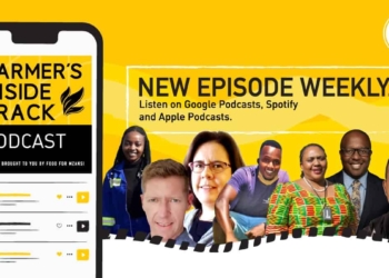 This week’s Farmer's Inside Track podcast features (from left) Cleopatra Banda, Colin Ohlhoff, Carolien Samson, Mawande Sigwinta ,Thoko Didiza, Kulani Siweya, Aron Kole. Photo's: Supplied/Food for Mzansi
