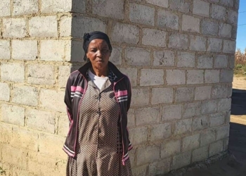 The 62-year-old Christina Nkosi has been living on the Mkhondo farm owned by Kurt Paul (55) since she was just five. Through an empowerment project, she was able to replace her mud house with a brick-and-mortar home with electricity and water. Photo: Noluthando Ngcakani/Food For Mzansi