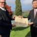 Ambassador Maruyama Norio (right) handed over a certificate of the commendation to Professor Kobus Hunter on behalf Motegi Toshimitsu, the Japanese foreign affairs minister. Photo: Embassy of Japan in South Africa.