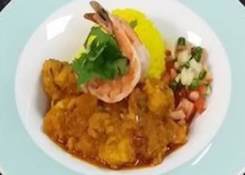 Chef Zacharia Maseko (55) shares his favourite recipe, creamy Thai chicken and prawn curry. Photo: Supplied/Food For Mzansi
