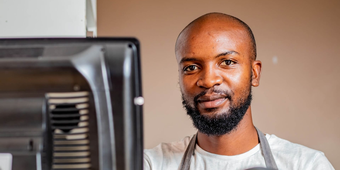 Xitsakiso Baloyi is an entrepreneur with an eye on the future. Under his "Rabbit" brand he has run a clothing range, car hire and an eventing business. Now he is dreaming big with Rabbit's Pizza, located just off the University of Limpopo campus in Mankweng. Photo: Supplied/Food For Mzansi