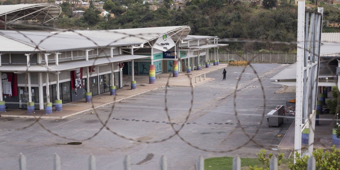 looters Philani Valley mall in Umlazi remains closed after it was affected in the recent insurrection. Picture: Rogan Ward