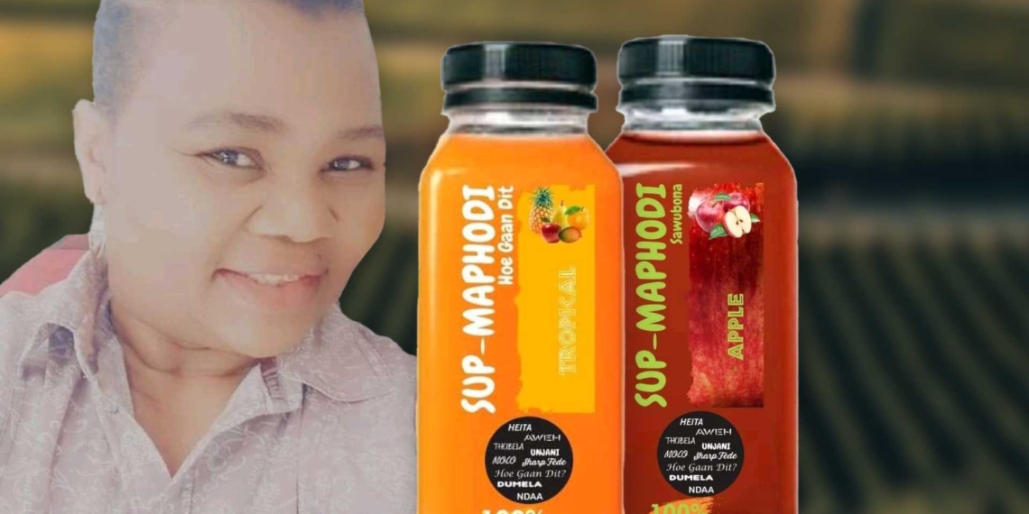 The "sup" Sup Maphodi, the name of the juice, was a typo. Chef Hope kept it because it aligned with the South African greetings on the packaging. Photos: Supplied/Food For Mzansi.