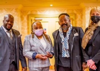 Representing the Green Development Foundation are Mulalo Thabela, Thembi Siweya, Dali Tambo and his wife, Rachel. Photo: Funiwe Ngwenya/Food For Mzansi