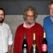 Simon and Michael Back, previous owners of Backsberg Wine Estate, with Tim Hutchinson, executive chairman of DGB. Photo: Supplied/Food For Mzansi