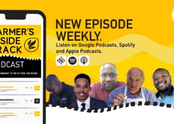 This week’s podcast features (from left) Given Ngwamba, Khaya Maloney, Noko Seboni, Kobus Mulder, Athenkosi Denga, and Carolien Samson. Photos: Supplied/Food for Mzansi.