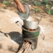 Women and children are often central to the conversation about clean cooking. They are more exposes to home air pollution and are often tasked with gathering fuel for food preparation. Photo: Supplied/Peace Parks Foundation