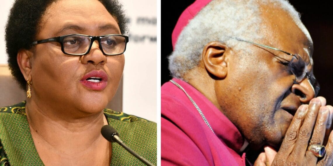 Agriculture, land reform and rural development minister Thoko Didiza paid tribute to Archbishop Emeritus Desmond Tutu. She remembered his role in Mzansi’s liberation struggle as well as his concerns over food security. Photos: Supplied/Food For Mzansi