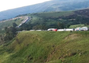 The latest blocking of the N3 saw 12 people being arrested. Photo: Supplied