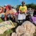 Nolusindiso Popana, Nobongile Bokoboko and Ntombentsha Hako take their turn looking out for trucks while No-Andile Nompoko and Khuselwa Bandla catch some sleep. Photo: Mkhuseli Sizani