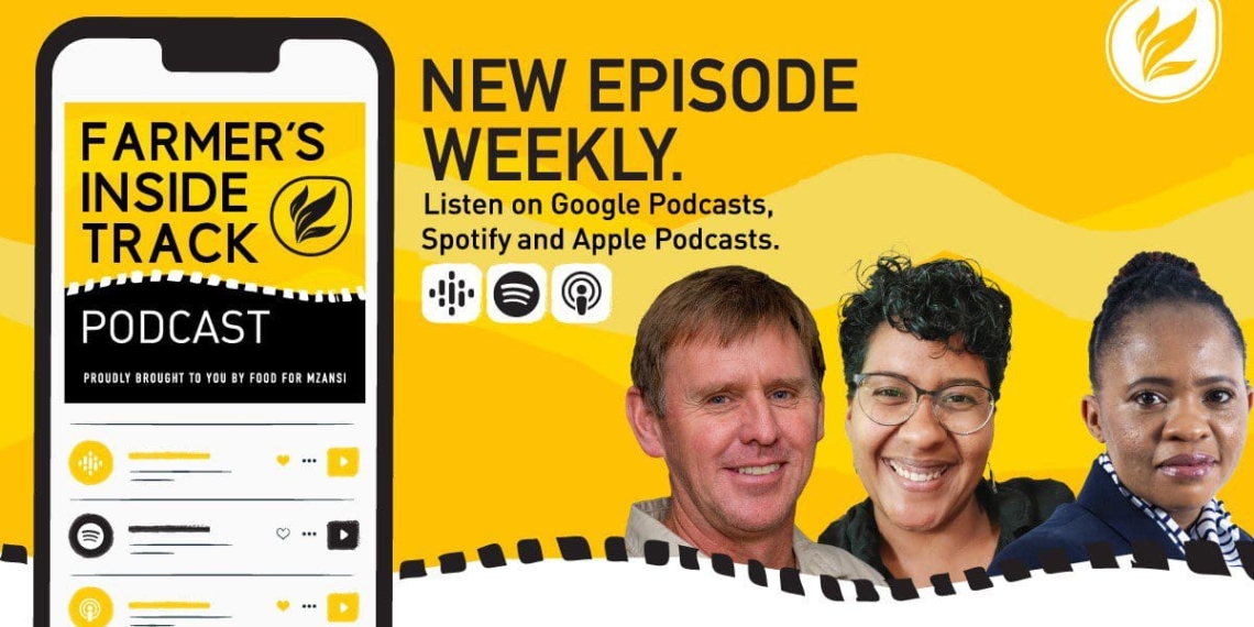On this week's episode of the Farmer's Inside Track podcast, we feature, from left, Mark Hutton, Dawn Noemdoe and Matlou Setati. Photos: Supplied/Food For Mzansi