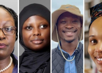 Some of Africa’s finest young agriculturists will address the Pan-African Summit on Youth in Sustainable Agriculture hosted by Food For Mzansi next week. Pictured from the left are Grace Obeda from the African Development Bank, Rahmat Eyinfunjowo from Nourishing Africa and farmers Andile Ngcobo and Gugulethu Mahlangu. Photos: Supplied/Food For Mzansi