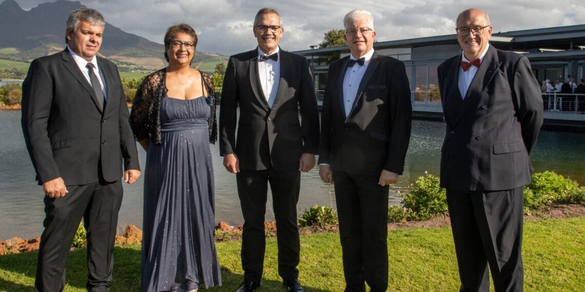Agricultural icons, Alan Winde and Joyene Isaacs, were honoured with the newly established Agri-Expo Honorary Award on Monday 29 November. Photo: Supplied/Agri-expo