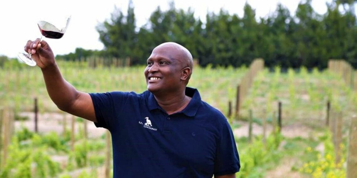 Paul SIguqa having a drink of one of his own wines. Photo: Supplied