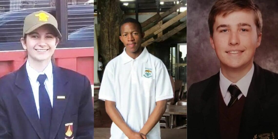 Lynne van Niekerk from Jan Kriel High School, Karabo Tshabalala from Seotlong Agricultural School and James Barnard from Boland Agricultural School. Photos: Supplied/Food For Mzansi