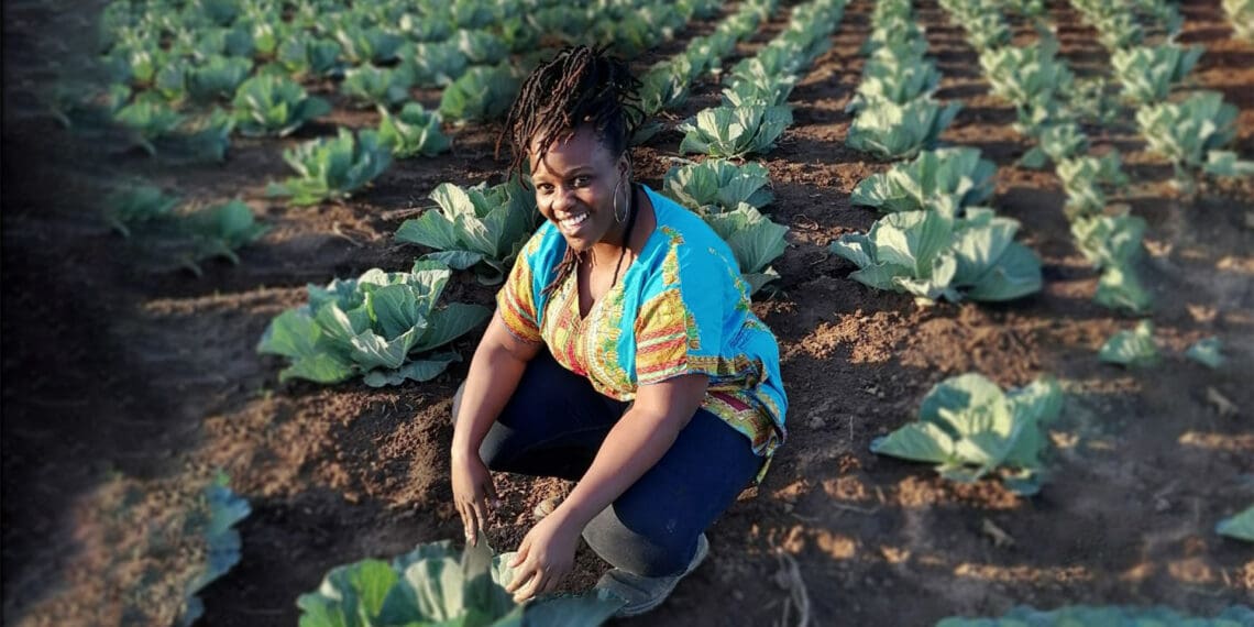 Yamkela Mboko (29) discovered the power of social media which, in turn, led her to crop farming. Photo: Supplied/Food For Mzansi