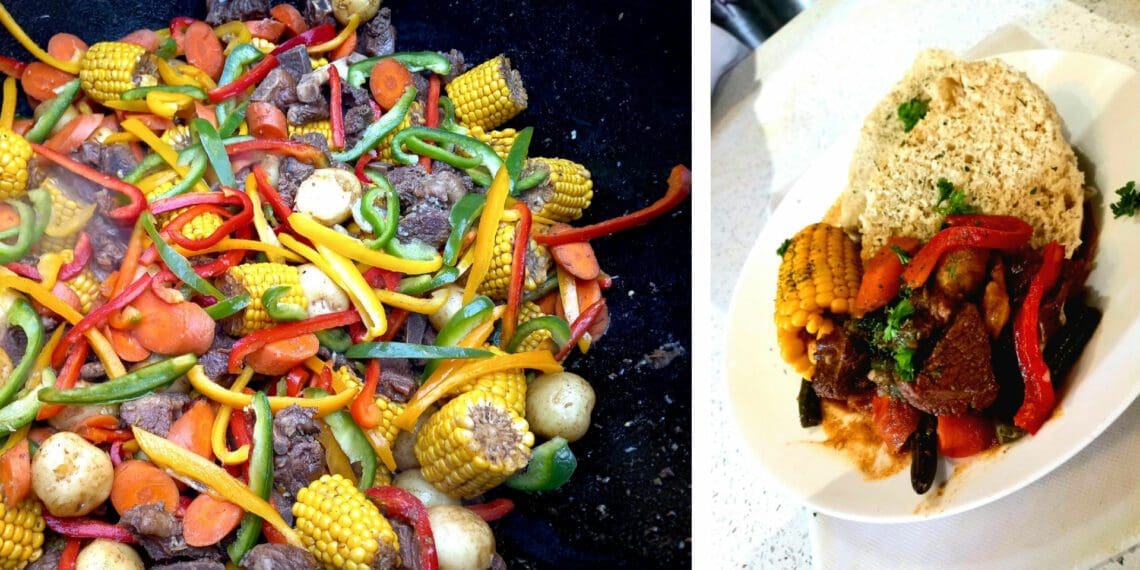 Who doesn't love a classic South African potjie? Owners of Dulcis Cuisine in Shoshanguve, Karabo Mpiriane, Andile Khumalo and Letlhogonolo Leballo share their recipe for potjiekos. Photo: Supplied/Health For Mzansi