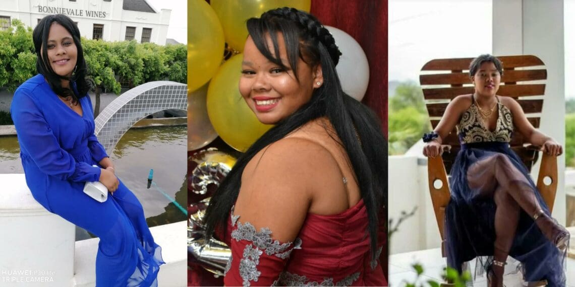 The Jakes Gerwel Technical High School will soon be welcoming the results of its first ever matric class. Pictured here (from left to right) are Shamiela Stalmeester, Mary-Ann Swart and Andrea Herder. Photos: Supplied/Food For Mzansi