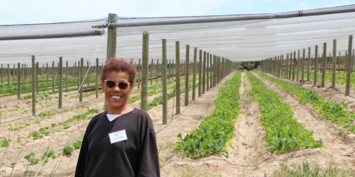 Anastasia Smith, a vegetable farmer from Atlantis in the Western Cape. Photo: Nicole Ludolph/Food For Mzansi