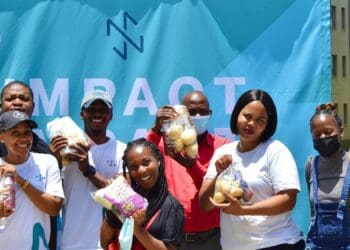 “We’re so honoured to have the support of Potatoes SA,” exclaimed the NS Impact Foundation on Twitter following a #PassThePotato donation. They received 150 food parcels for the Phuthadichaba Youth Project in Roodepoort, Gauteng. Photo: Twitter