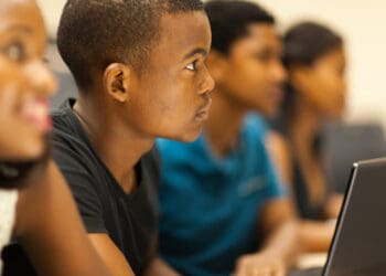 The department of basic education announced last week that rotational attendance for primary, secondary and special schools would be scrapped as of Monday, 7 February 2022. Pupils furthermore don't need to keep 1m apart anymore, but other Covid-19 prevention measures remain intact. Photo: Supplied/Food For Mzansi