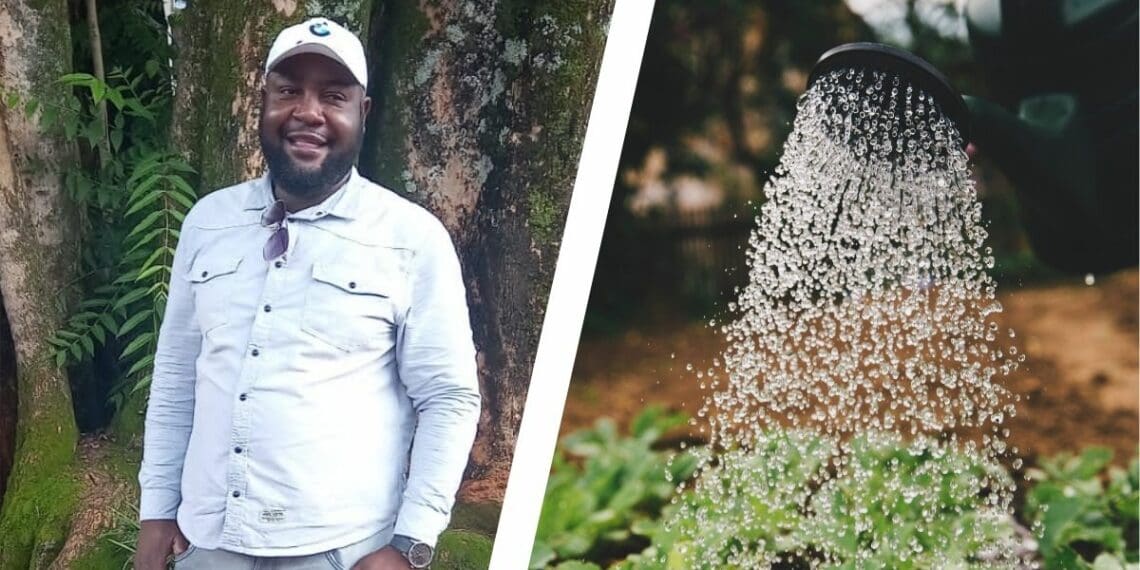 Ntsako Olaf Ndhimandhi facilitates the installation of food gardens in the Motupa circuit in Limpopo. Photo: Supplied/Food For Mzansi