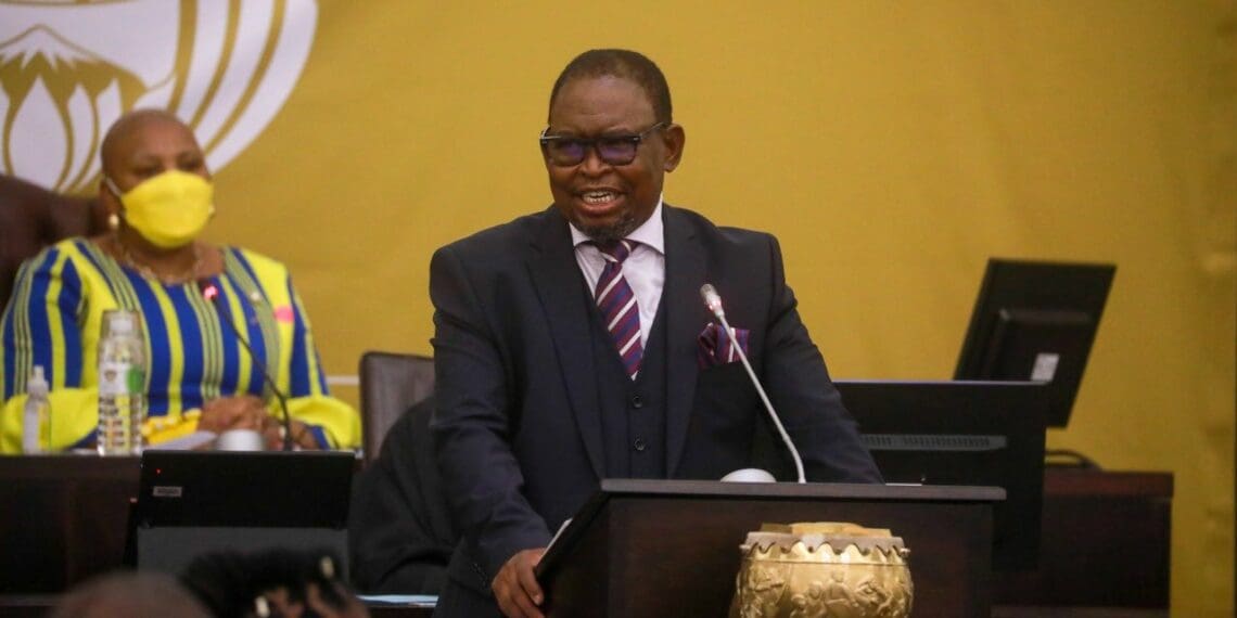 Finance Minister Enoch Godongwana delivering his 2022 budget speech in parliament. Photo: Supplied/Food For Mzansi.