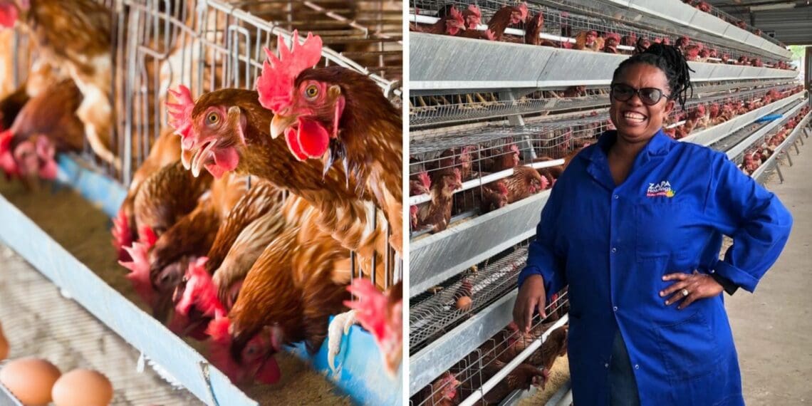 Beverly Mhlabane is a commercial egg producer in Benoni, Gauteng. Photo: Supplied/Food For Mzansi