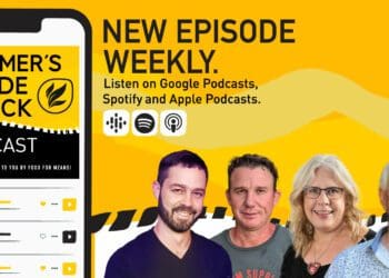 Louis Barnard, owner and founder of Effectify, Jac Jordaan, owner and founder of Real Farmers Trust joins, Aubrey Williams, founder of Karoo Creations, Keith Wilson, the country’s foremost fig farming experts. Photo: Supplied/Food For Mzansi