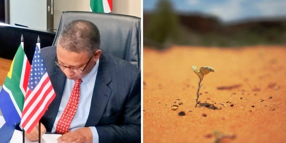 sustainable agriculture: Western Cape minister of agriculture, Dr Ivan Meyer, signs a memorandum of understanding with the US state of California to share knowledge and collaborate to promote sustainable agriculture practices. Photo's: Supplied/Food For Mzansi