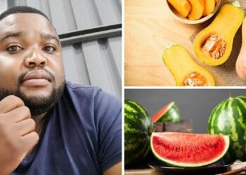 Leshalagae Mojapelo farms with butternuts and watermelons in Ga-Maboi village in Limpopo. Photos: Supplied/Food For Mzansi