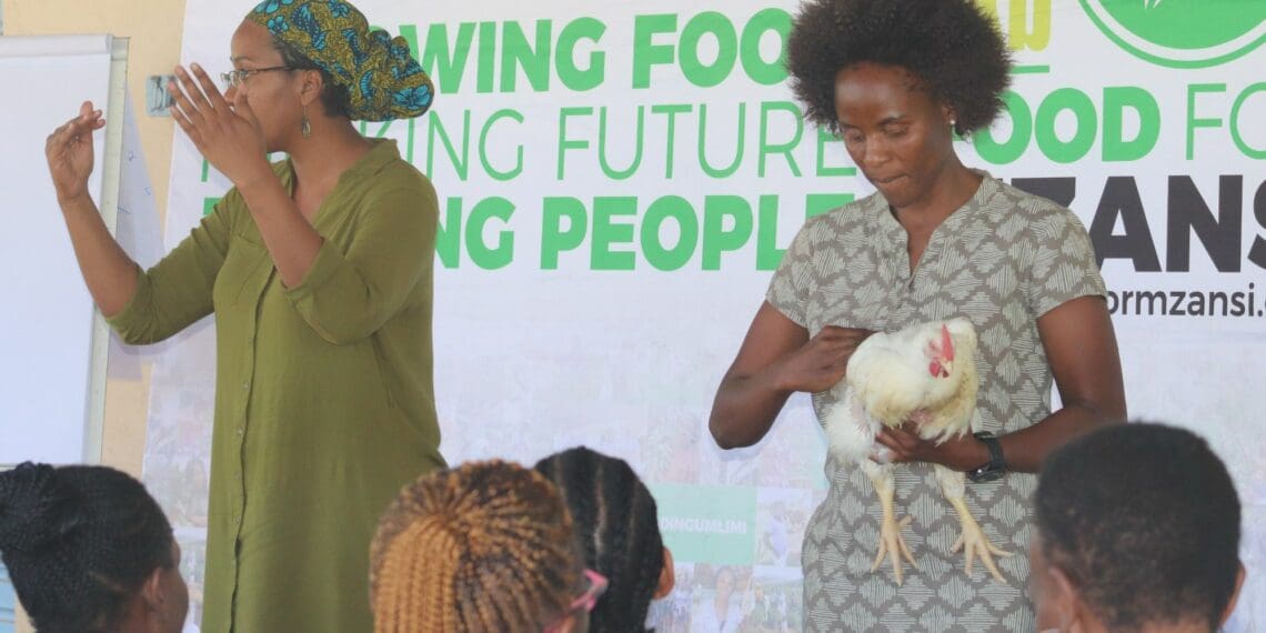 Dawn Noemdoe, Food For Mzansi’s manager for audience and engagement, and Dr Ethel Zulu, a well-known farmer and nutrionist. Photo: Funiwe Ngwenya/Food For Mzansi