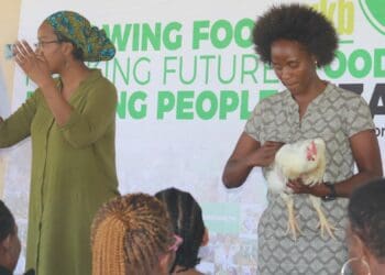 Dawn Noemdoe, Food For Mzansi’s manager for audience and engagement, and Dr Ethel Zulu, a well-known farmer and nutrionist. Photo: Funiwe Ngwenya/Food For Mzansi