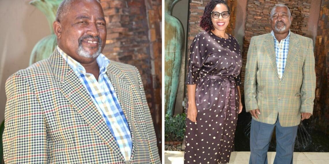 Elijah Ramafoko from the Northern Cape department of agriculture, land reform and rural development being honored by MEC Mase Manopole for his 1 years of service to the department. Photo: Supplied/Food For Mzansi