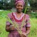 Lekau Nkoko, a deeply spiritual farmer who believes in caring for the destitute, with some of the lemongrass available from her farm. Photo: Magnificent Mndebele/Food For Mzansi