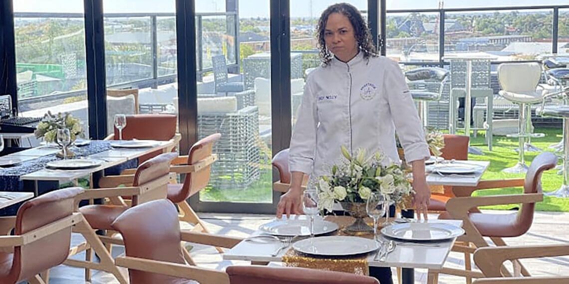 Chef Nelly Engelbrecht is on a mission to bring fine dining to Kimberley at the Anastasia restaurant at the Nare Boutique Hotel. Photo: Supplied/Food For Mzansi