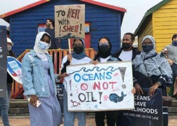 Ocean life activists saying no to gas exploration. Photo: Green Peace