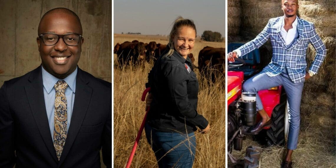 During a special edition of Food For Mzansi’s #GatherToGrow Twitter space, agricultural economist Kulani Siweya, dairy farmer Thabo Skhosana and stud breeder Annalea van Niekerk offered interesting views on youth growing South Africa's farming sector. Photo: Supplied/Food For Mzansi