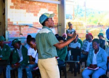 Through his company, Iboyana agri farming, Mhlengi Ngcobo is changing the lives of youth and women in his community. Photo:Supplied/Food For Mzansi